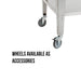 GrillSymbol stainless steel Side Table for Pizza Oven Baso-inox-XL