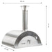 GrillSymbol stainless steel Wood Fired Pizza Oven Pizzo-inox