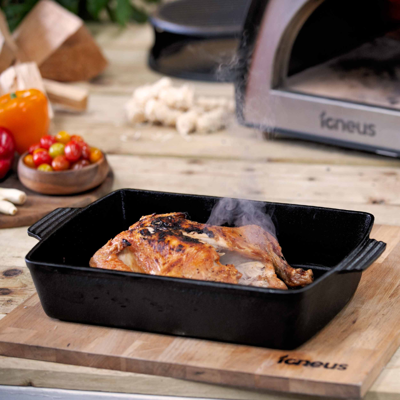 Igneus Wood Fired Cast Iron Roasting Tray Pizza Oven Urban Outdoor igneus-wood-fired-cast-iron-roasting-tray-pizza-oven-urban-outdoor