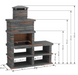 Londres Masonry BBQ Dimensions