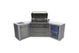 Mont Alpi 805 Deluxe Island Grill with Refrigerator Cabinet, Infrared 