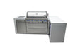 Mont Alpi 805 Deluxe Stainless Steel Island Grill with Fridge Cabinet,