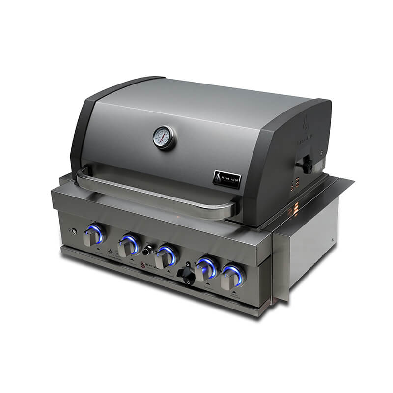 Mont Alpi Stainless Steel 32" Built In 4 Burner Grill