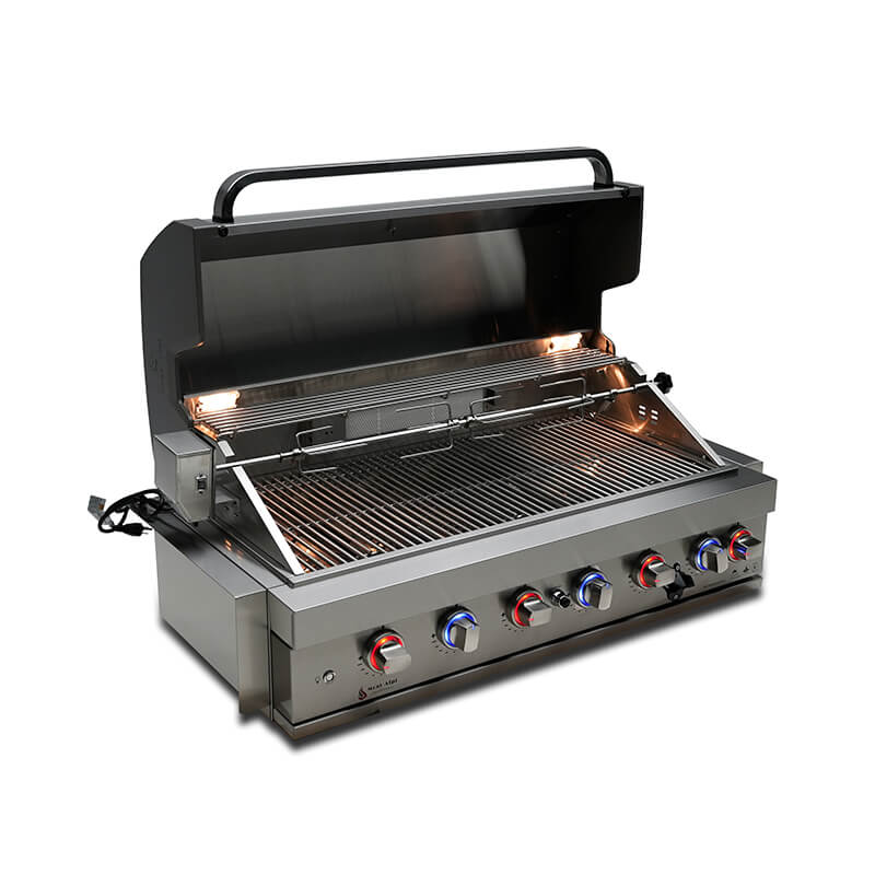 Mont Alpi Stainless Steel 44" Built In 6 Burner Grill