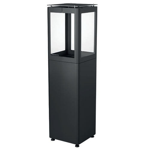 Qube Black Steel Pellet Patio Heater