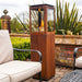 Qube Corten Steel Pellet Patio Heater