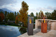 Qube Corten Steel Pellet Patio Heater