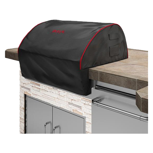 97cm Bull Grill Premium Cover (Black With Red Piping)