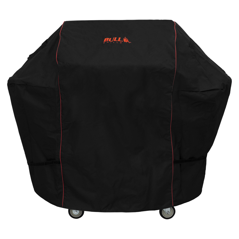 60cm Bull Steer Cart Premium Cover (Black With Red Piping)