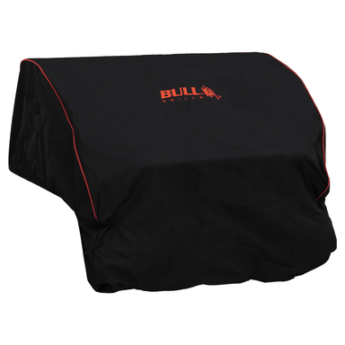 76cm Bull Grill Premium Cover (Black With Red Piping)