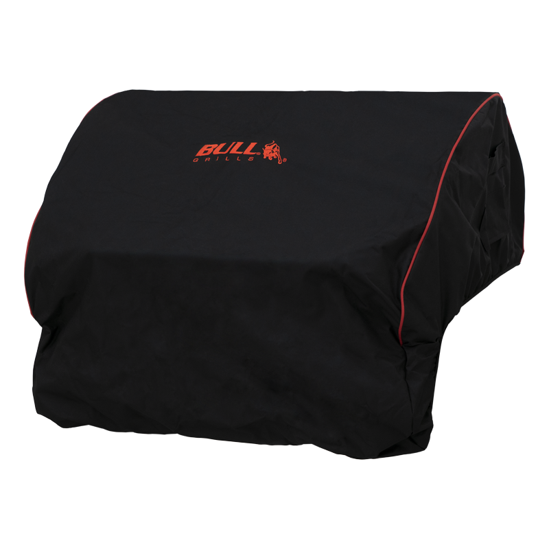76cm Bull Grill Premium Cover (Black With Red Piping)