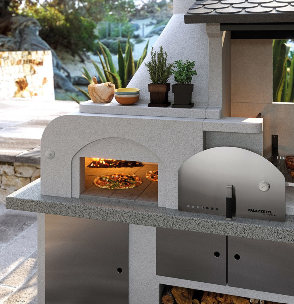 Palazzetti Antille Complete Outdoor BBQ Kitchen with Wood Fired Oven