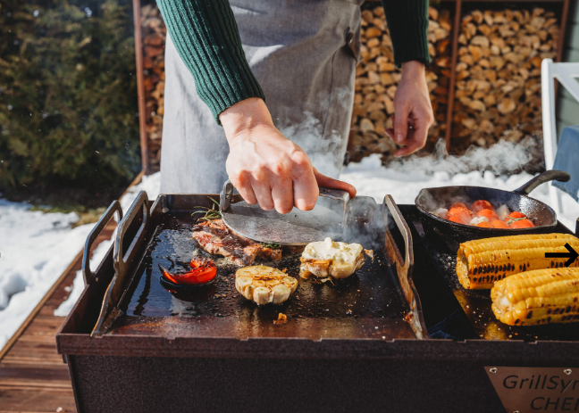 GrillSymbol Burger Press and Plancha Set