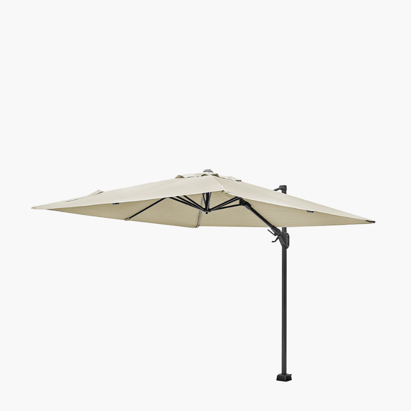 Voyager T2 2.7m Square Champagne Parasol
