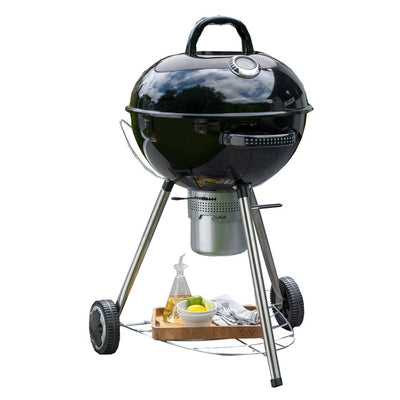 CORUS Charcoal Wheeled BBQ Grill With Lid