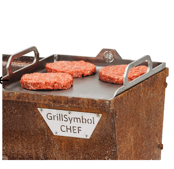 GrillSymbol Plancha Inox 28 x 34 cm