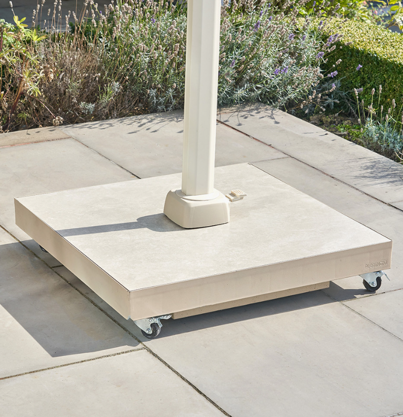 Ceramica Sandstone 90KG Wheeled Parasol Base